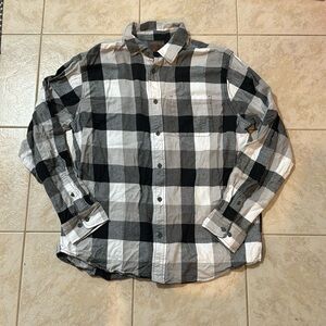 Woolrich. Mens XL. Black, gray and white flannel